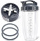 5 Pieces Blender Replacement Parts Extractor Blade and 32oz Cup for NutriBullet 600w & 900w Series, Including 1 Flip-Top to-Go Lid and 2 Rubber Gaskets