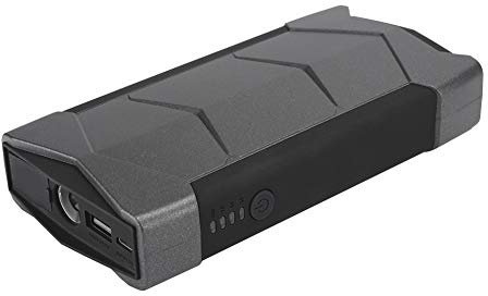 Démarreur de Saut de Voiture Multifonctionnel Noir, Chargeur 12V, Batterie Externe