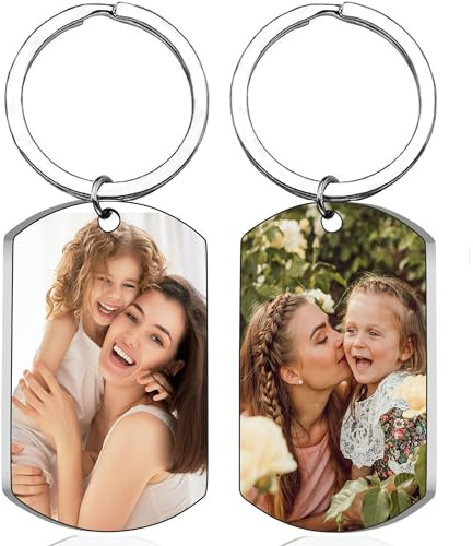 toyofmine personnalisé Double face Photo porte-clés conduire en toute sécurité garçon petite amie animal de compagnie porte-clés personnalisé cadeaux