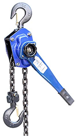 AmNooL 3t manueller Kettenzug, Hebelzug mit Stahlkette, Ratschenkettenzug mit Sicherheitshaken, manueller Blockzieherheber für den BAU von Lagergaragen