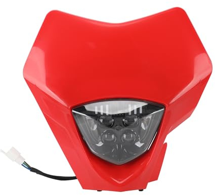JFG RACING Motorcykelstrålkastare, motorcykel LED-strålkastarplatta för EC250 EC300 EC350 2019 2020 2021 2022 2023-röd