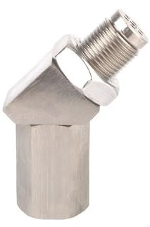 Lambdasonde Auto O2 Sauerstoff Sensor Spacer O2 Bung Verlängerung Katalysator Extender Universal 90 Grad oder 45 Grad(45 Degree)