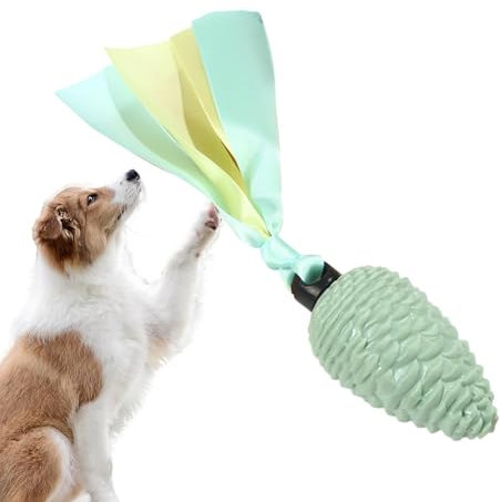 Tannenzapfen-Spielzeug für Hunde,Hunde-Tannenzapfen-Spielzeug,Quietschendes Kauspielzeug für Hunde mit Beißstreifen - Weiches und langlebiges Welpenspielzeug für Spielzeit und Mundgesundheit, energiev