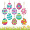 10 Stück Diamond Painting Ostern, Diamond Painting Frühling, Diamond Painting Anhänger, Diamond Painting Schlüsselanhänger, Diamond Painting Kinder, Diamond Painting Ostern Doppelseitig