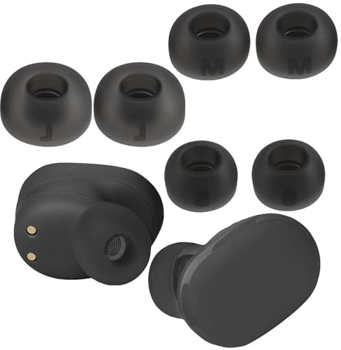 Yuiturt 6 Stück Kopfhörer Ohrpolster Silikon, Kopfhörer Stöpsel für JBL Tune Buds Bluetooth In-Ear Kopfhörer, rutschfeste Kopfhörer Aufsätze, Klein Größe Ersatz-Ohrstöpsel, 3 Größen(S/M/L)
