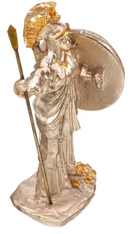 Didiseaon Athena Goddess of Wisdom Resin Sculpture Compact Statue for Home Decor Office Ornament and Collectors Unique Design Celebrating Beauty and Strength