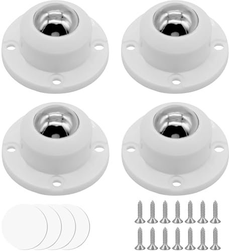 Ceeyoll 4 Pcs Petite Roulettes pour Meubles Demenagement,Roulettes pour Meubles Lourds,Roulettes Universelles Pivotantes à 360°,pour Petit Electromenager Meuble Pots de Fleurs Ornements.