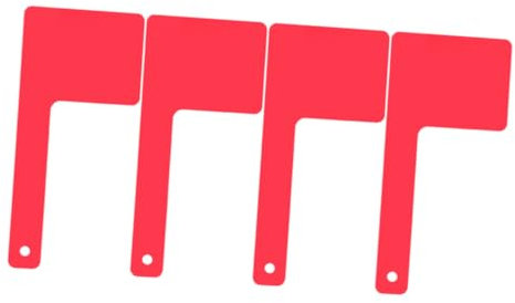 CAXUSD 4pcs Replacement Mailbox Flags Acrylic Rotating Flags for Easy Mailbox Mounting and Decorative