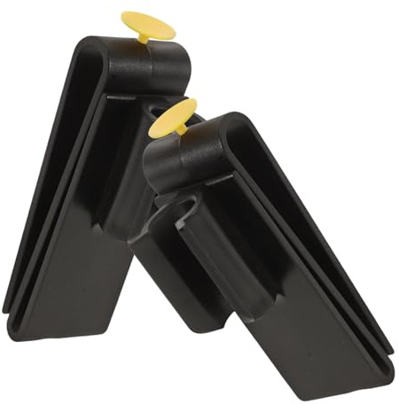 Toddmomy Kunststoff Golfbag Schlägerclips für Golfbags, Schwarz | Garagenhalterung mit Röhren, Zuverlässige Befestigung, Praktisches Zubehör im 2 Stück-pack