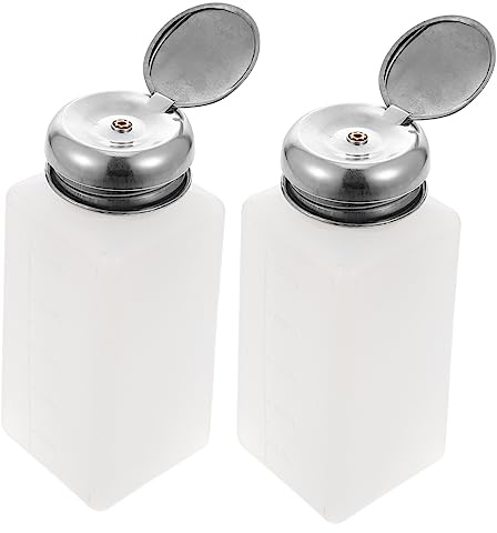Beavorty 2pezzi Pompa Liquido Antistatico Per Conservare Soluzioni Astringenti Vari Bottiglia Facile Da Pulire Con Tappo
