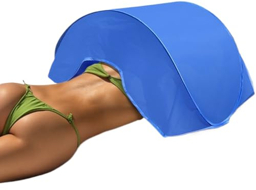 Faltbares Outdoor-Baldachin – Kopf-Sonnenschutz, tragbares Sonnenbad-Zubehör, isoliertes Polyester, Netz- und Fiberglas-Stange, UV-Schutz, für Kinder, Erwachsene, Camping, Pool, Reisen, Picknick