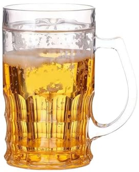Genérico Copa De Cerveza Falsa, Vaso Divertido De Gran Capacidad, Vaso De Broma Realista, Asas En El Entrepiso, Broma Realista Para Bares, Bebidas Y Fiestas (1pcs)