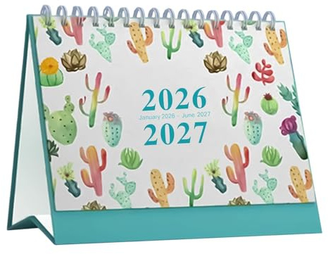 2026 Calendario de Escritorio Planificador Mensual De Papel