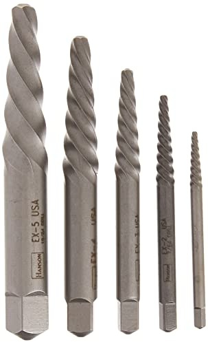 IRWIN - 53535 - Extracteur de vis pour vis hélicoïdales, 5 pièces