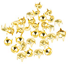 Wedding Decor 5mm Brass Studs Decoration Silver Cone Diamond Cut Rivets Spikes Metal For Bag, Jeans, Clothing or Leathercrafts | Hand Pressed Rivets for Decoration Denim Leather Fabric Leathercraft, Goth Clothing, DIY Projects