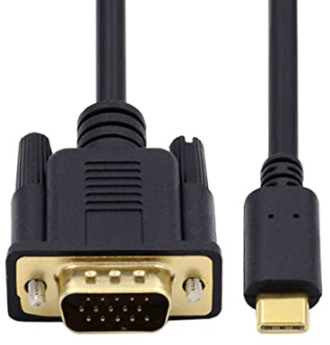 chenyang USB C zu VGA Kabel,USB 3.1 Typ C Quelle zu VGA RGB 1080P 60hz Displays Monitor Kabel für Laptop 1.8m