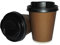 SCATOLIFICIO DEL GARDA PZ 100 Bicchieri di Carta ML 225 + Coperchio per Cappuccino Caffe' E Cioccolata Calda Bicchiere in Cartone Termico