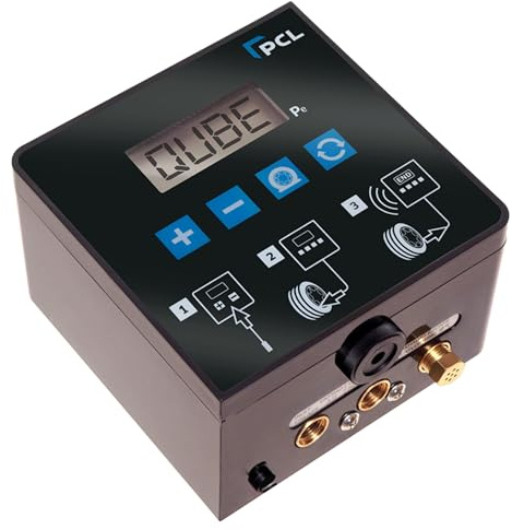 PCL Reifenfüllgerät ACCURA QUBE9 mit 5m Schlauch Digital Reifenfüller 230V Luft