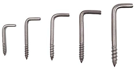 T::A 25 Stück 3.0 x 30 mm Hakenschraube Edelstahl rostfrei L-Haken V2A Inox Holzgewinde