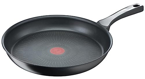 Tefal Unlimited On Bratpfanne 32 cm Induktionspfanne mit kratzfester Titanium Antihaft-Beschichtung, Thermo-Signal bei idealer Brattemperatur, PFOA-frei, geeignet für alle Herdarten, schwarz, G25908