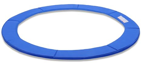 Froadp Ø244cm Rond Coussin de Sécurité pour Trampoline Remplacement Housse de Protection Résistant aux Rayons UV et Anti-déchirure Protection(Bleu)