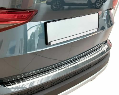Stoßstangenschutz hinten, passend für Seat ATECA | ab 2016+ Edelstahl verchromt Schutz für Ladekantenschutz