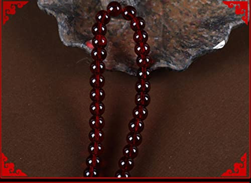 DIY Crystal Color Imitation Glass Jade Beads Beads Hand Beads Jewelry Bracelets Necklace Accessories Beads-Burgundy,12mm