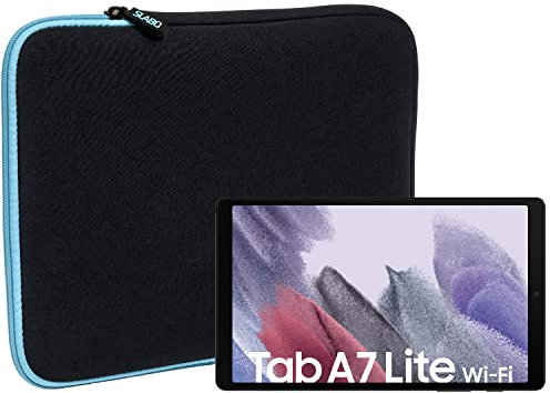 Slabo Sleeve Bag Custodia Protettiva per Tablet per Samsung Galaxy Tab A7 Lite 8,7 2021 (Wi-Fi) Custodia per Neoprene Phablet - Turchese Nero | Turquoise Black