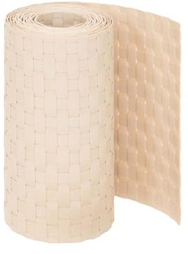 Jardinion Privacy screen strips, double wire mesh fence privacy screen, Size:250cm x 19cm, Color:Beige