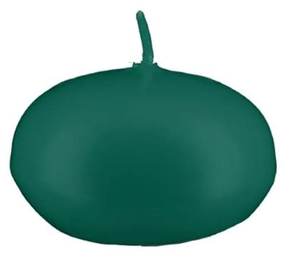 Kopschitz Candele galleggianti, colore verde scuro, diametro 42 x 26 mm, 8 pezzi