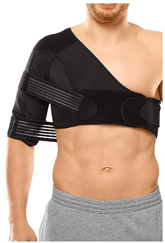 medi Shoulder action | Schultergelenksorthese mit definierbarer Bewegungsbegrenzung | Farbe: Schwarz | Links | Größe: S