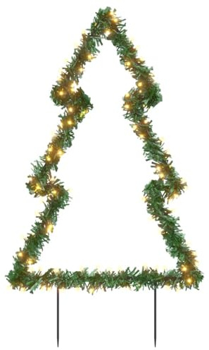 vidaXL Weihnachtsbaum mit Erdspießen und 115 LEDs 90 cm