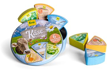 Erzi 17061 Käseecken in der Dose aus Holz, Kaufladenspielzeug für Kinder | Kaufmannsladen, Rollenspiele, Kreative Spielwelten gestalten