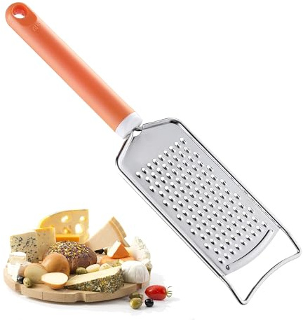 Käsereibe, Vituer Edelstahlreibe für Küche, Premium-Käsereibe mit Griff, Käsereibe Zitronenschaber, Handheld, ideal für Käse, Ingwer, Schokolade, Gewürze und mehr, spülmaschinenfest