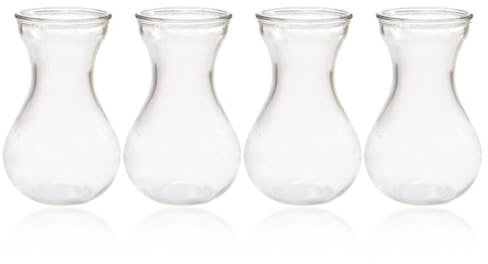 4er-Pack Glasvasen Mit Hyazinthenknollen Dekorative Vasen Für Frische Oder Getrocknete Blumenarrangements