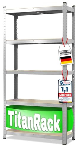 casa pura Schwerlastregal 200 x 100 x 50 cm verzinkt | Steckregal, Lagerregal, Standregal, Stecksystem ohne Werkzeug montierbar