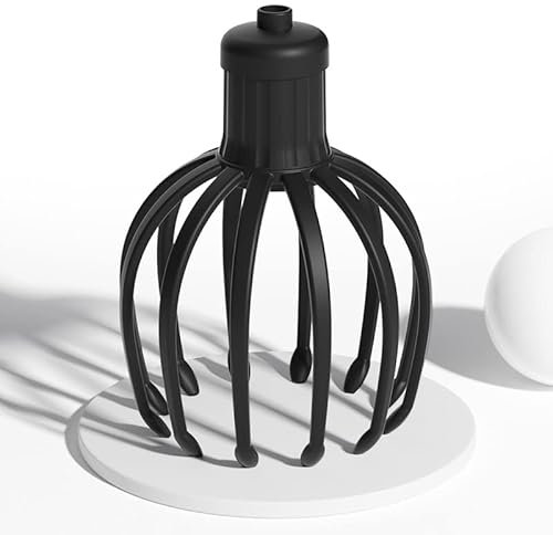 Massaggio testa ragno vibrante massaggiatore testa elettrico USB ricaricabile massaggio testa con tre intensità di massaggio, massaggiatore scalp in materiale TPE per la testa relax (A)