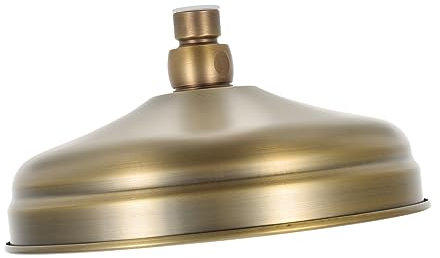 UKCOCO Tête De Douche Rétro Cuivre Vintage Effet Pluie Pommeau Salle De Bain Compact Léger Jet Cascade Anti-calcaire Installation Facile Style Rétro Salle De Bain