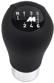 Palanca Velocidad Coche para BMW Serie 1 3 5 6 E30 E36 E39 E46 E60 E87 E90 E91 E92 Perilla De Cambio De Marchas Automática De 5/6 Velocidades Pomo Palanca Cambios(6 Speed)