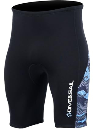 SOUUXIU Wetsuit Shorts Men, Neoprene Shorts, 2mm Thick Swim Leggings For Diving Surfing Water Sports, With Snorkeling Kayaking (XL)