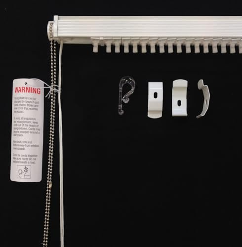 BlindCreations 89mm/3.5inch & 127mm/5inch Vertical Blind Headrail Track, Custom Made, Child Safe, UK Manufactured (Upto 180 cm)