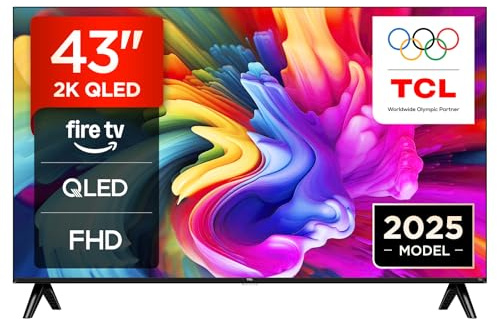 TCL 43SF560-UK 43 Full HD QLED Direct LED Smart TV with Fire TV, Alexa Voice Control, Vivid Colour & Enhanced Brightness