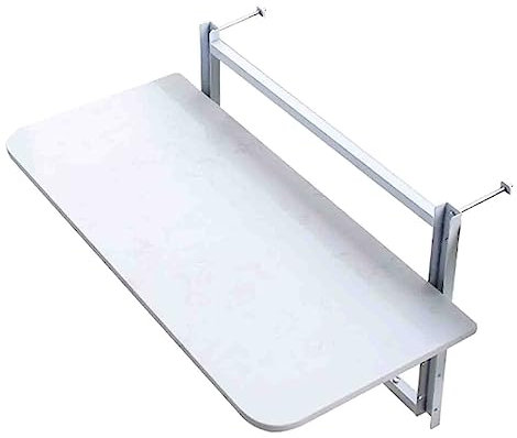 DRFGNF Table d'appoint - Bar de Balcon pour balustrades, Table de terrasse Pliante d'extérieur, étagères Semi-flottantes, Tables de Bureau suspendues, Nombreuses Tailles en Bois