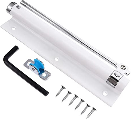 Angoily 1pieza Cierrapuertas Automático Resorte Ajustable y Brazo Plegable de Acero Inoxidable para Puertas en Hogar y Fábricas