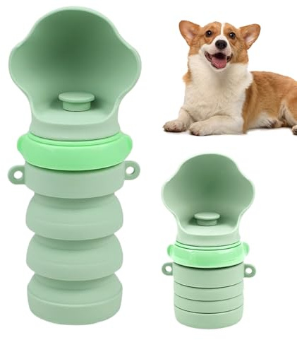 Botella de Agua de Viaje para Perros, Vaso Plegable a Prueba de Fugas