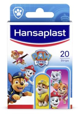 HANSAPLAST Kinder Pflasterstrips Paw Patrol, 20 pzas Esparadrapo (Paquete de 2)