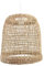 Lussiol – Lámpara colgante de ratán trenzado natural, cable blanco, casquillo E27, Ø 30 cm, posibilidad de bombilla LED – Lámpara de techo – Lámpara de techo – Lámpara de techo –