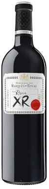 XR de Marqués de Riscal - Vino tinto Reserva Denominación de Origen Calificada Rioja, Variedad Tempranillo, 24 meses en barrica - Botella individual x750 ml