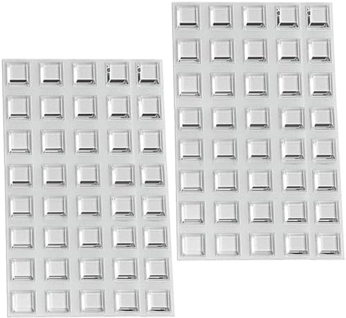 Uni-Fine Elastikpuffer 12.6mm Transparent Selbstklebend Quadratisch Gummipuffer Anschlagpuffer Gummi Anschlagdämpfer Möbelpuffer Schutzpuffer Gumminoppen für Glasplatte, Tür, Schrank(80 Stück)