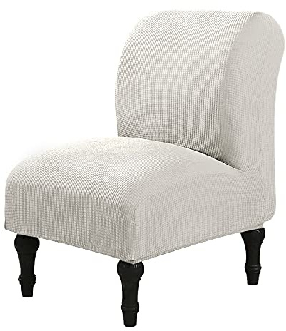 Housse de Fauteuil sans Accoudoir Élastique Couleur Unie Housse de Chaise d Appoint Couvre de Canapé 1 Place Durable Housse de Protecion de Fauteuil Relax en Tissu Jacquard Lavable (Color : #21)